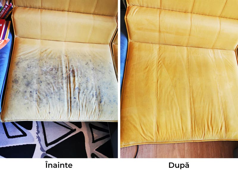 Igienizare saltea înainte și după în Bacău - curățare profesională Nou din Nou